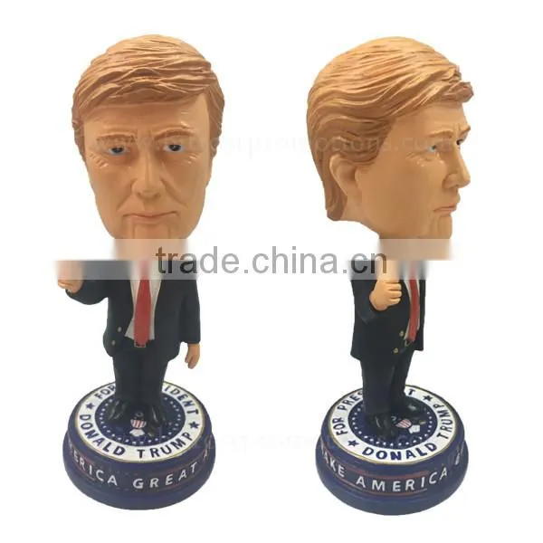 Latest Hot Style Customer Resin Donald Trump Shaking Head Doll photo-2