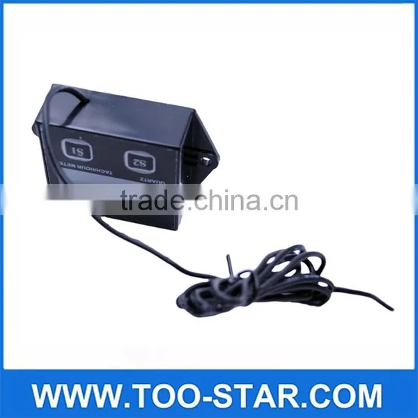 Black LCD Digital Tach/Hour Meter Tachometer Gauge For 2/4 Stroke Gas Engine photo-3