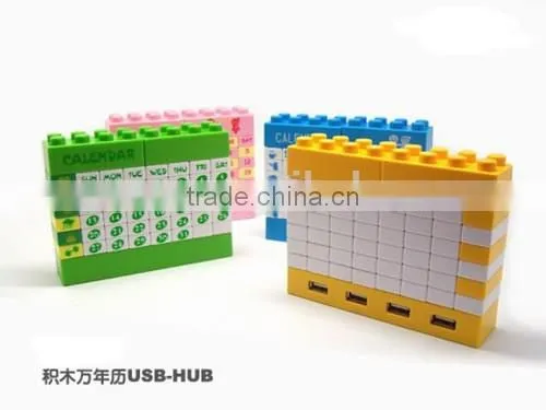 Creative USB HUB DIY Blocks Usb 2.0 Hub Calendar With Bluetooth/usb Hub With Cable/Executive DIY Desk Calendar 2015 photo-2