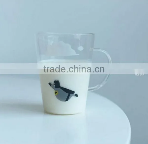 Coffee Glass Mug With Handle Tea Glass Mug With Printing photo-5