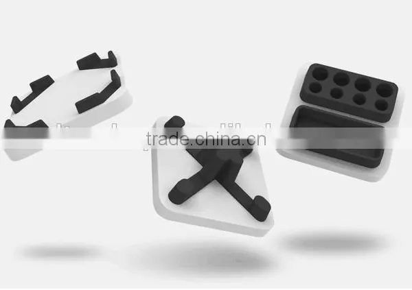 Creative Desktop Storage Three-piece Simple Desk Tool Case Memo Paper Box/phone Dock/pencil Vase photo-5