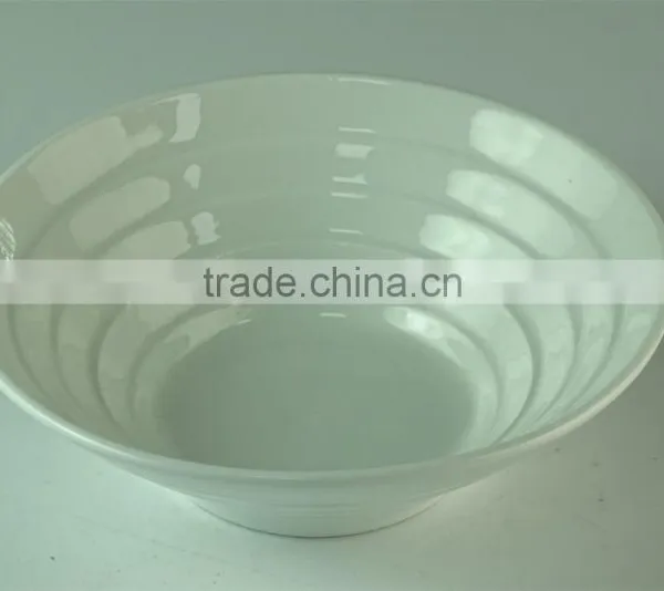 Wholesale China Funnel Shaped White Ceramic Bowl For Restaurant&Daliy Use photo-2