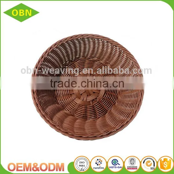 High Quality Large Round Clear Plastic Round Rattan Trays photo-3