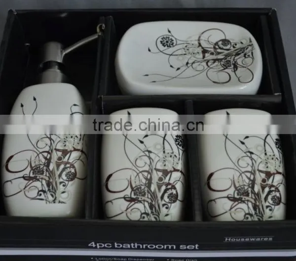 Ceramic Elegant Bathroom Accessories Bath Set photo-3