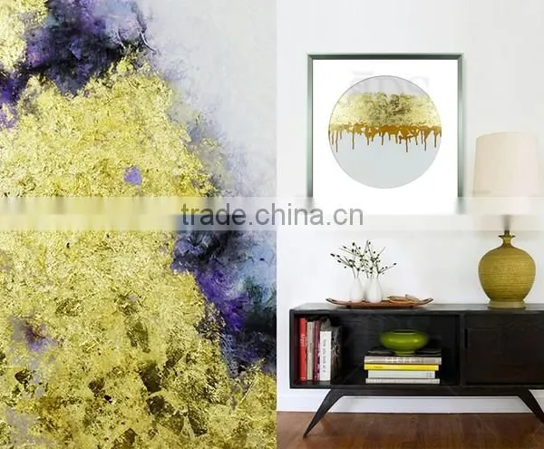 1 Piece Can Be Customized Framed Handmade Oil Painting With Gold Leaf photo-4