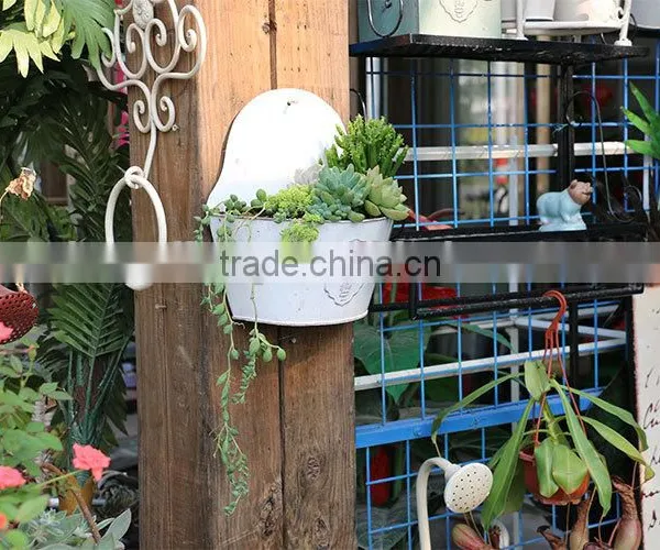 Colorful Home Decoration Flower Pot Metal Garden Planter photo-2