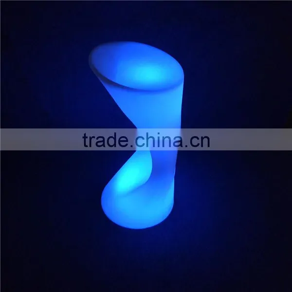 Hotel Bar Sets Novelty Bar Stools 42*38*80cm Bar Chairs With LEDs Inside Plastic Shell Body photo-3