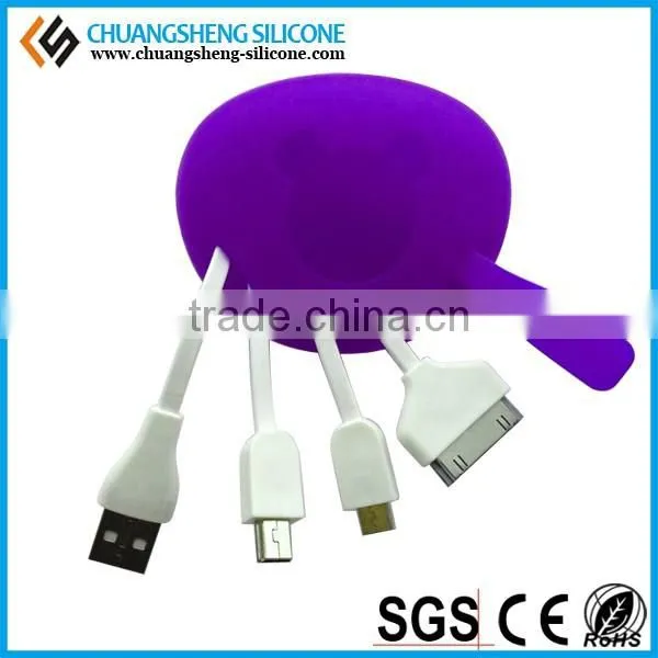 Multifunction Data Wire Case, Silicone Data Line Holder, Silicone Data Link Box photo-6