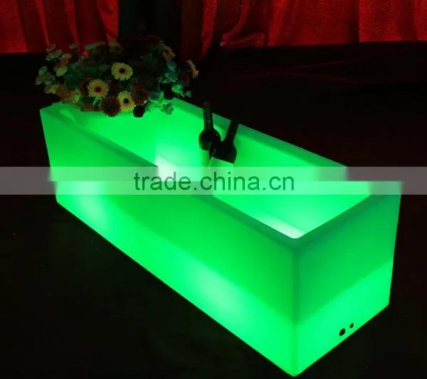 Color Changing Garden Decoration Plastic Illuminated Led Operating Ice Bucket photo-6