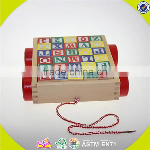Wholesale Cheap Wooden Block Car Top Fashion Wooden Block Car W13C018 photo-6