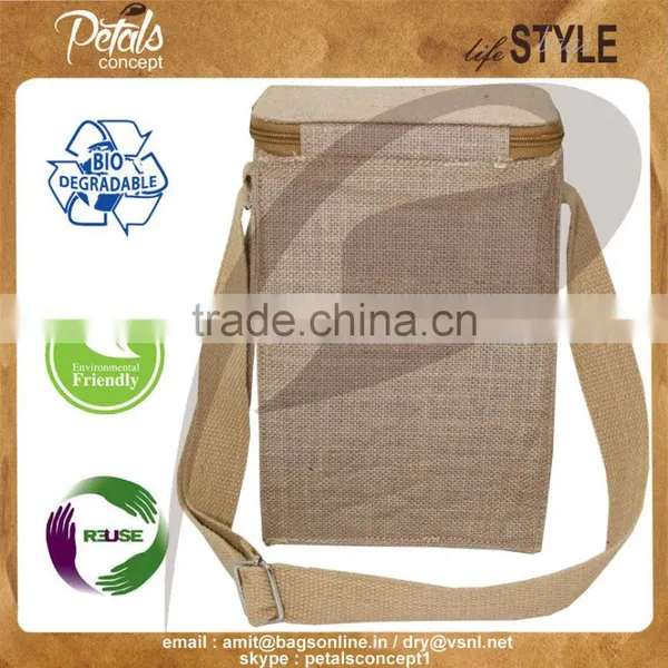 Jute Wine Cooler Bag for Liquor photo-2