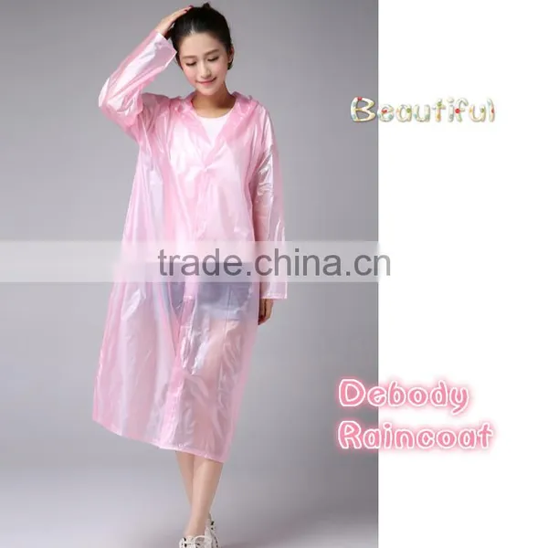 Adult Practical 100% PVC Raincoat Printing Logo photo-3