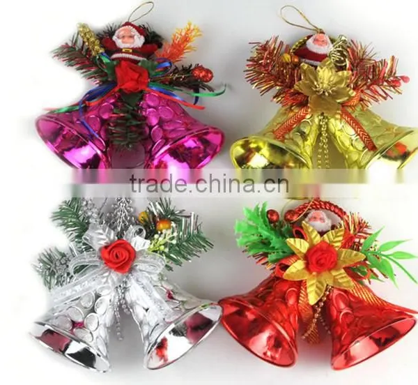 HFR-T321 Gold Plastic Christmas Bells Decoration photo-2