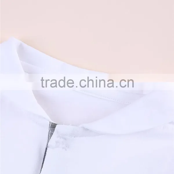 Boys Gender Knitting,Plain Dyed Children Polo t Shirt the Sleeves With Lace photo-6