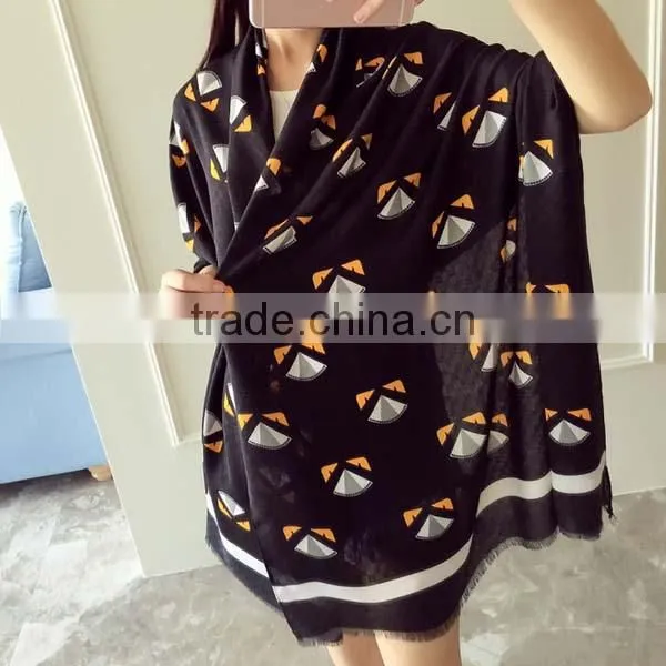 New Arrival 2017 Spring Girl Muffle Special Tartan Printed Design Cotton and Linen Material 190*90cm Women Scarf photo-2