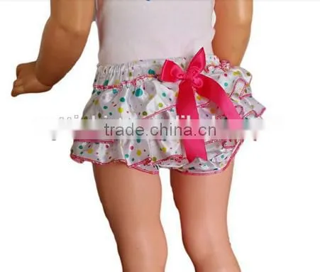 Cute Baby Bloomers Floral Ruffled Summer Underwear Bloomers photo-3