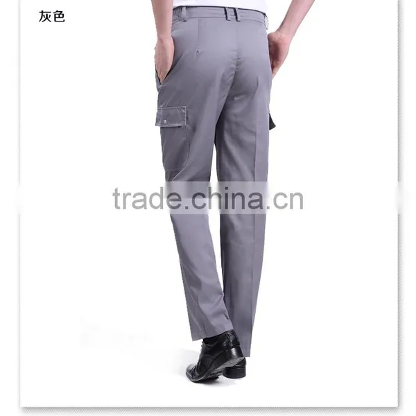 Juqian 2016 Factory Price New Mens Working Uniform Poly Cotton Cheap Cargo Uniform Work Pants With Side Pockets photo-5