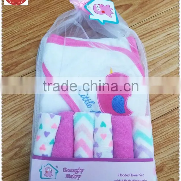 Cute Design Hooded Baby Bath Set photo-2