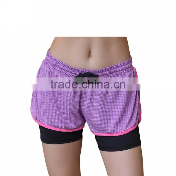 Last Design Athletic Wear Cheap Exercise Clothes Run Short Gym Women photo-3