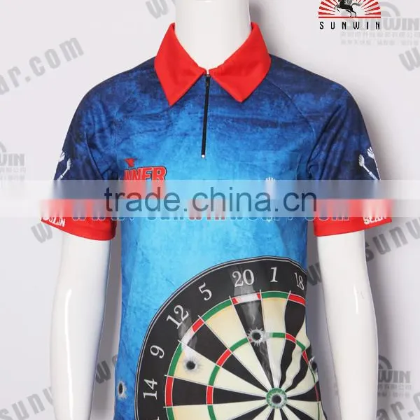 Colorful Quality Dart Shirt / Cheap Custom Youth Dart Jersey Sublimation photo-2