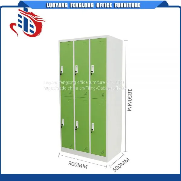 Vertical 6 Doors Small Compartment Steel Storage Lockers photo-2