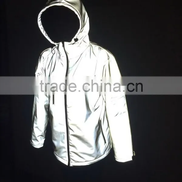 Elastic Reflective Lycra Fabric for Jacket, Sportswear, T-shirt photo-5