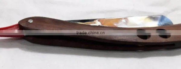 CUT THROAT SHAVETTE STRAIGHT SHAVING RAZOR WOODEN HANDLE photo-6