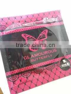 Japan Female Condom Sex Product 'GLAMOUROUS BUTTERFLY HOT' --- Outside Top Jelly-coated --- 6p photo-4