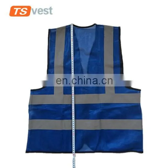 Hot Selling Warehouse Worker Royalblue Reflective Vest With 3 Pockets photo-2