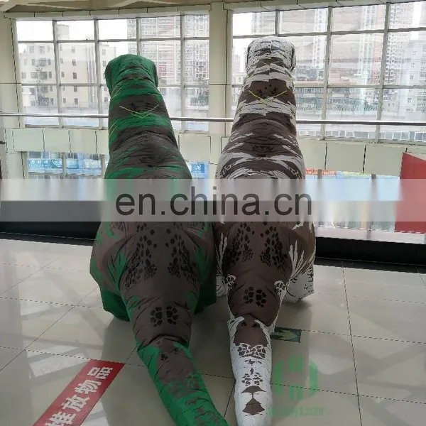 HI 210cm Height Walking Adult Dinosaur Costume Inflatable T-rex Costume photo-3