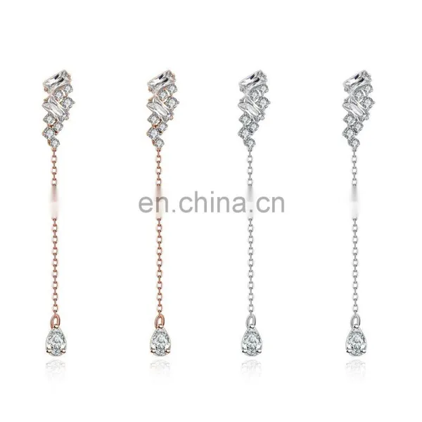 Silvering Crystal Pendant Newly Designs Earrings for Women With High Quality Picture photo-5