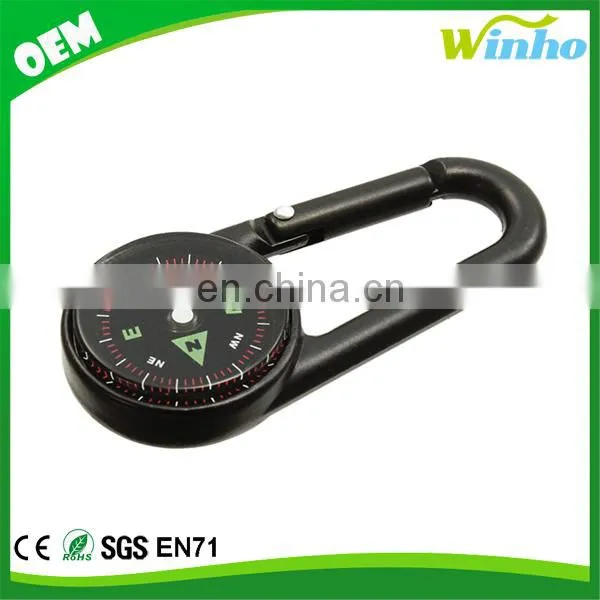 Winho Aluminium Button Shape Compass and Carabineer for Mountaineering photo-4