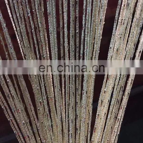 China Factory Glitter String Door Curtain With Lurex Cream photo-3