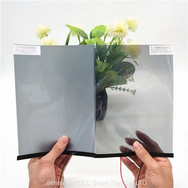 Opaque White Frosted Electrochromic PDLC Tint Dimmable Transparency Switchable Smart Film