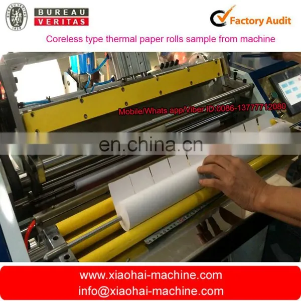 High Quality Coreless Thermal Paper Roll Slitting Rewinding Machine photo-4