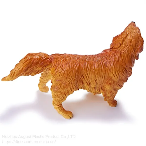 Realistic Solid Resin Plastic Home Pet Series Animal Figure Golden Retriever Puppy Dog Model Gift photo-3