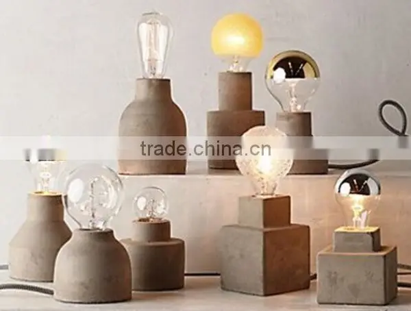 Vintage Cement Table Lamp