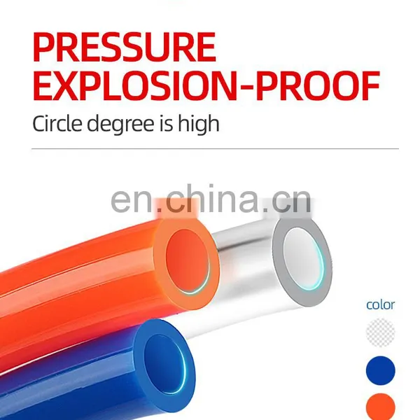 Air Tubing Pneumatic Pipe Hose for Compressor Tube Hose ID 8mmx5mm 6mm x 4mm 2.5mm 12x8mm Transparent Blue Red PU Air Gas pu photo-3