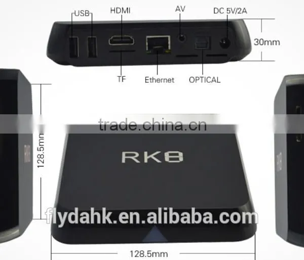 2016 New Model Rk8 Google tv Box Octa-core Android 5.1.1 4k tv Box Rk8 Smart tv Box 2g+8g Smart tv Box Rk8. photo-2