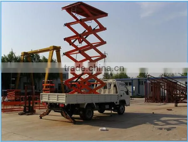 Truck Mounted Hydraulic Aerial Work Platform Scissor Lift photo-5