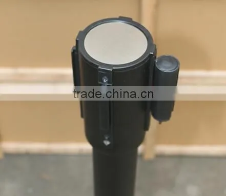 Black Stainless Steels Queue Stanchions-Retractable Tensa Barriers- QueueWay Post photo-2