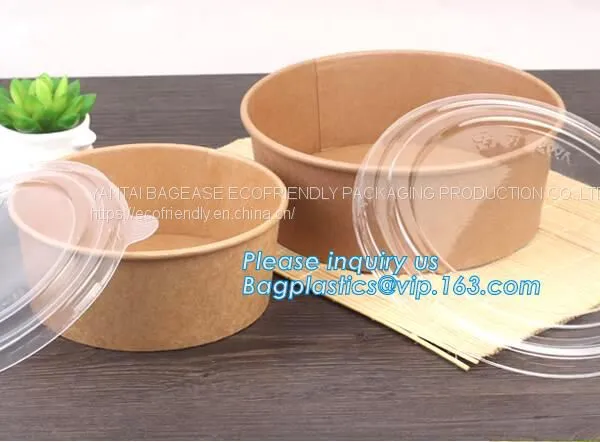 Custom Printed Disposable Hot Soup Bowls, Kraft Paper Soup Cup,16oz Custom Logo Printed Disposable Kraft Paper Soup Cup photo-3