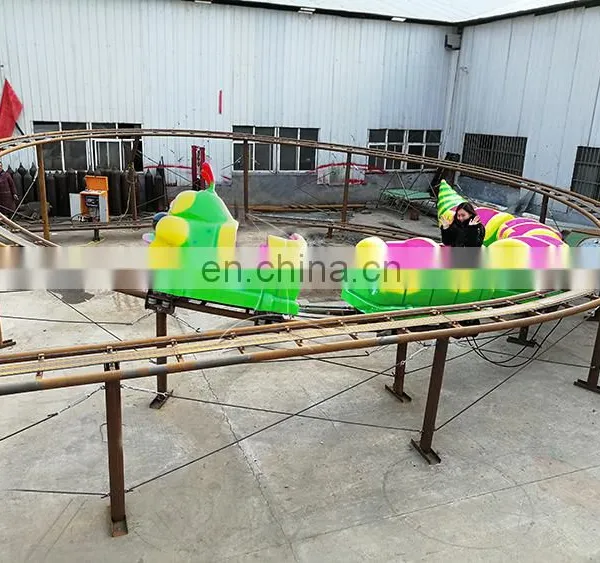 Professional Factory Mini Wacky Worm Roller Coaster for Sale Indoor Kids Roller Coaster Wheels photo-4
