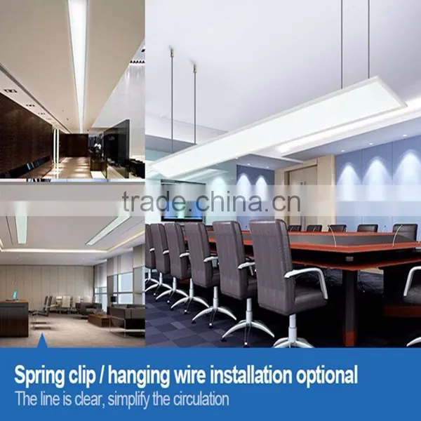 2000x100mm Spring Mounted Suspended Flat Slim Led Panel Light for Office photo-5