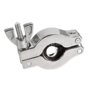 KF-10 Vacuum Clamp (Stainless)+Stainless Centering Ring + Viton Gasket