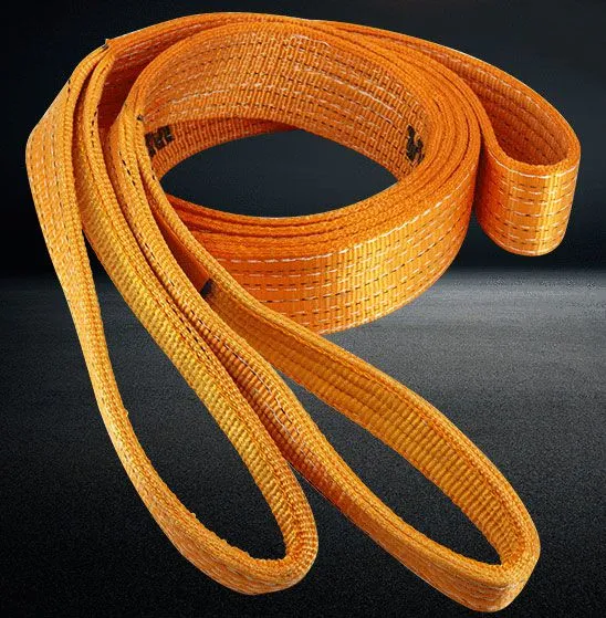 15 Tonne Polyester Double Duplex Flat Webbing Lifting Sling Strap Belt With Soft Eyes photo-4