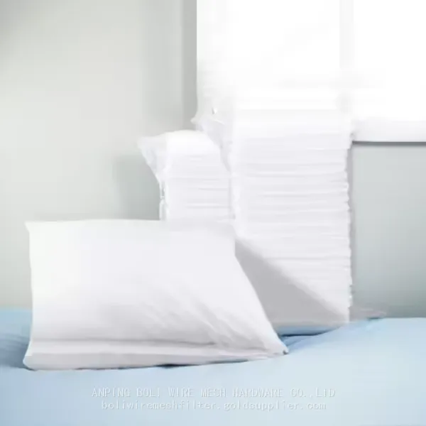 Tissue Poly Disposable Pillow Case Covers White Waterproof Pillow Case for Medical Hospital for Airline Use BOLI photo-5
