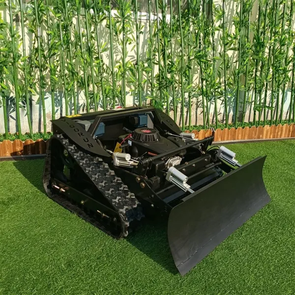 Industrial Grade Slope Remote Control Cordless Gasoline Electric Hybrid Lawn Mower With Adjustable Cutting Height for Farm Use