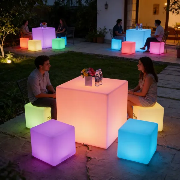 RGB 16 Colors Led Luminous Furniture Waterproof Glowing Led Bar Lights Modern Furniture