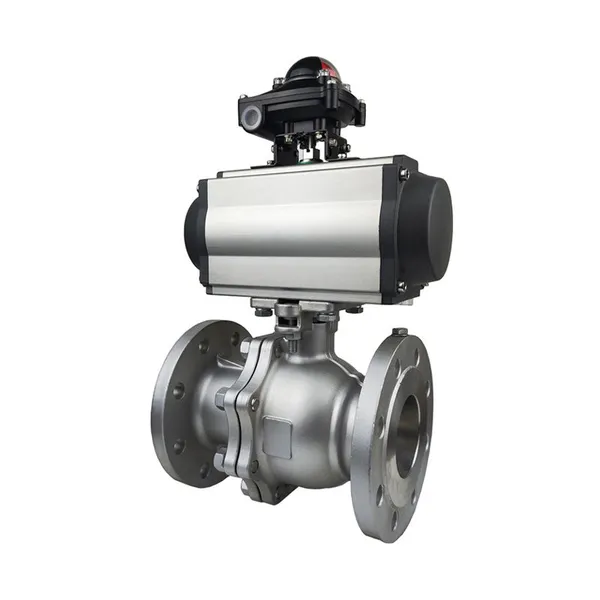 Stainless Steel Flange Pneumatic Ball Valve photo-4